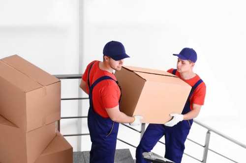 Man and van service vehicle loading boxes