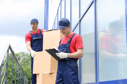 Professional house removalists loading boxes in Primrosehill