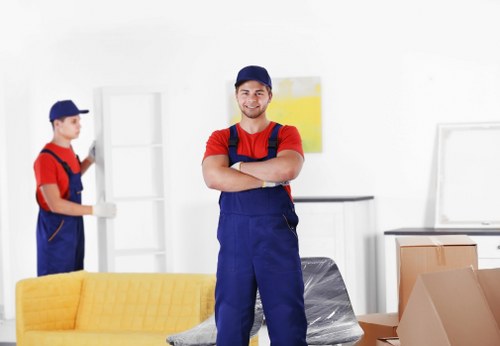 Moving team handling flat removals in Primrose Hill with careful packing and loading
