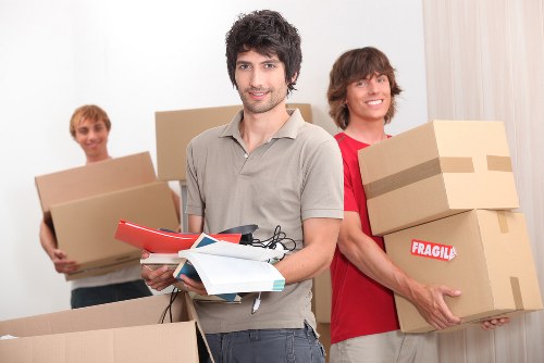 Office relocation planning in Primrosehill with moving boxes and workspace setup