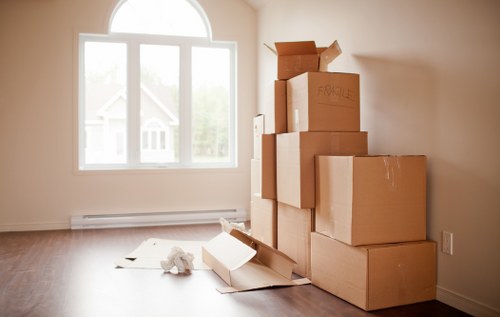 Professional office movers handling business equipment during a Primrosehill relocation