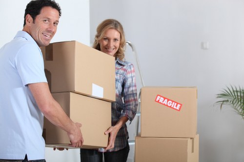 Packing and loading items into a removal truck for a Primrose Hill move