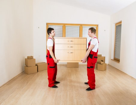 A moving van loaded with furniture for Primrosehill transport